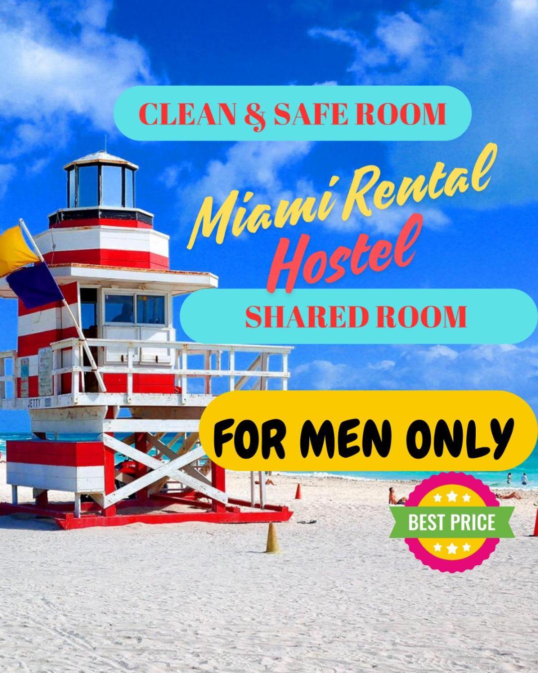 103 Miami Shared Rooms For Men Central Comfortable, Affordable ภายนอก รูปภาพ